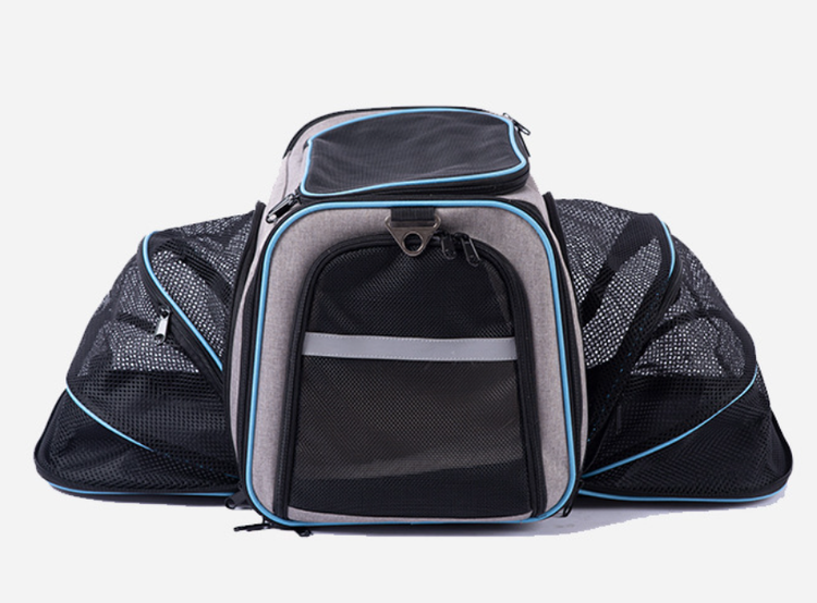 Sac de transport pliable à bandoulière pour animaux de compagnie