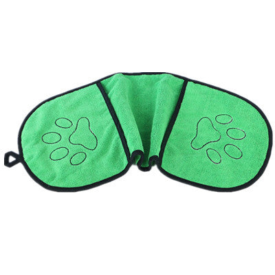 Serviette de bain ultra-absorbante en microfibre pour chiens et chats