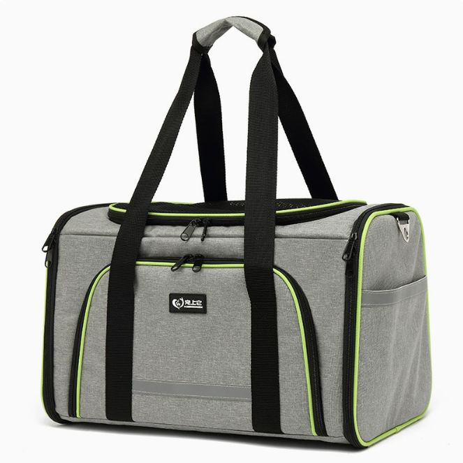 Sac de transport pliable à bandoulière pour animaux de compagnie