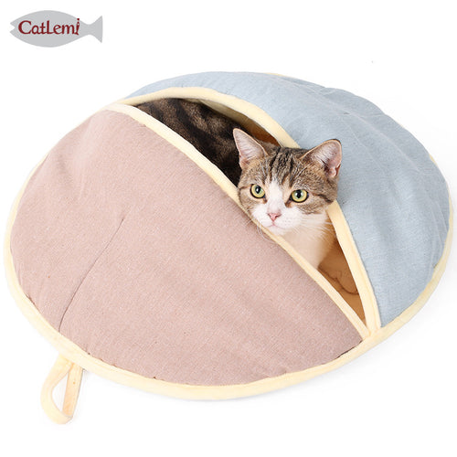 2-in-1 Cat Bed and Sleeping Bag