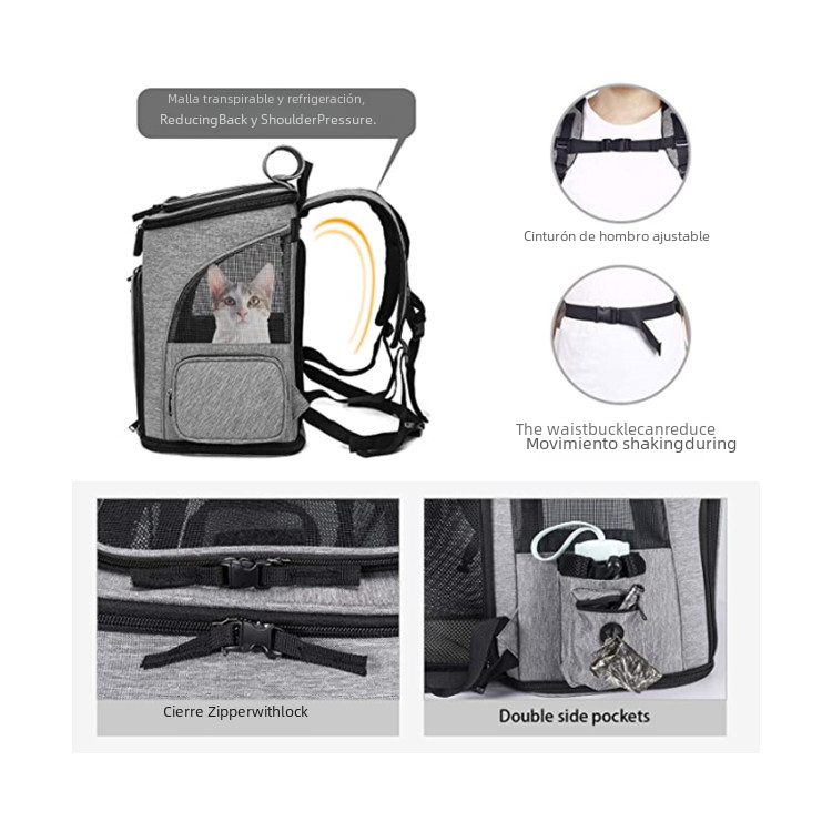 Sac à dos extensible et portable pour chats et chiens