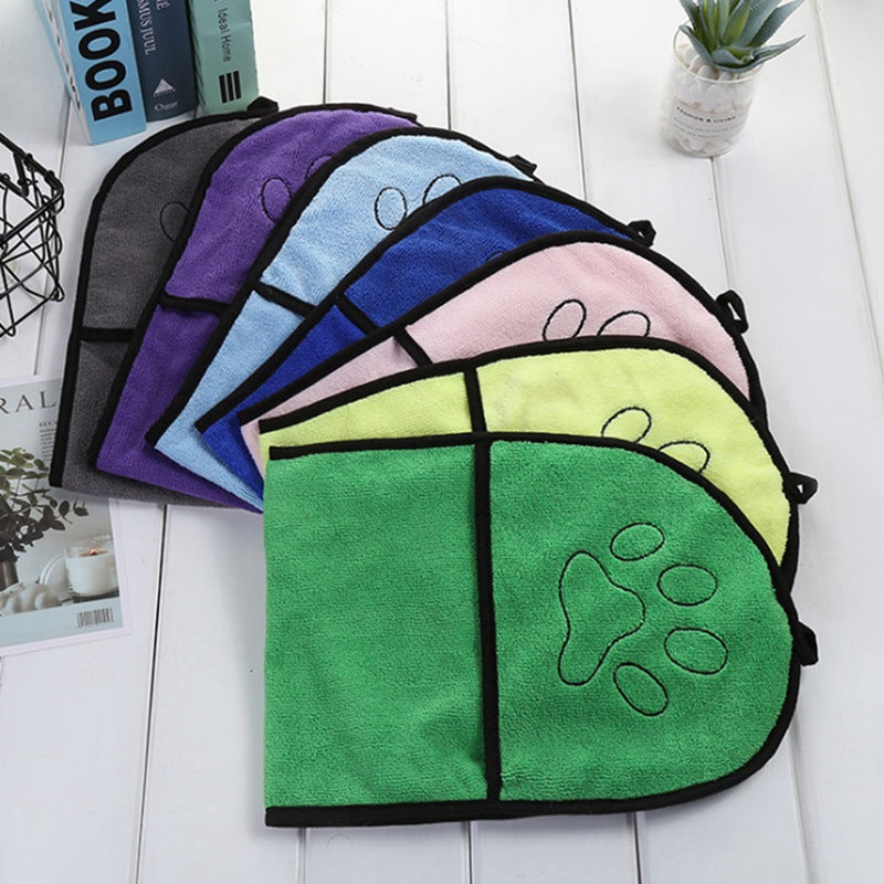 Serviette de bain ultra-absorbante en microfibre pour chiens et chats