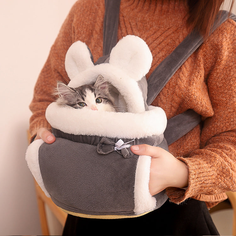 Sac à dos et lit 2-en-1 pour chat
