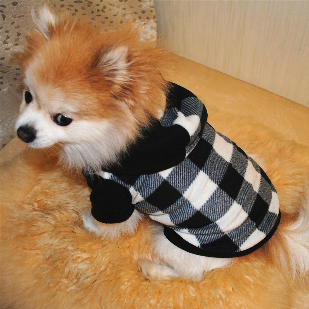 Pull d’hiver à capuche pour chien