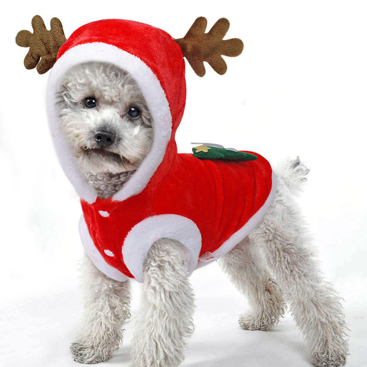 Robe en flanelle des fêtes pour chiens et chats