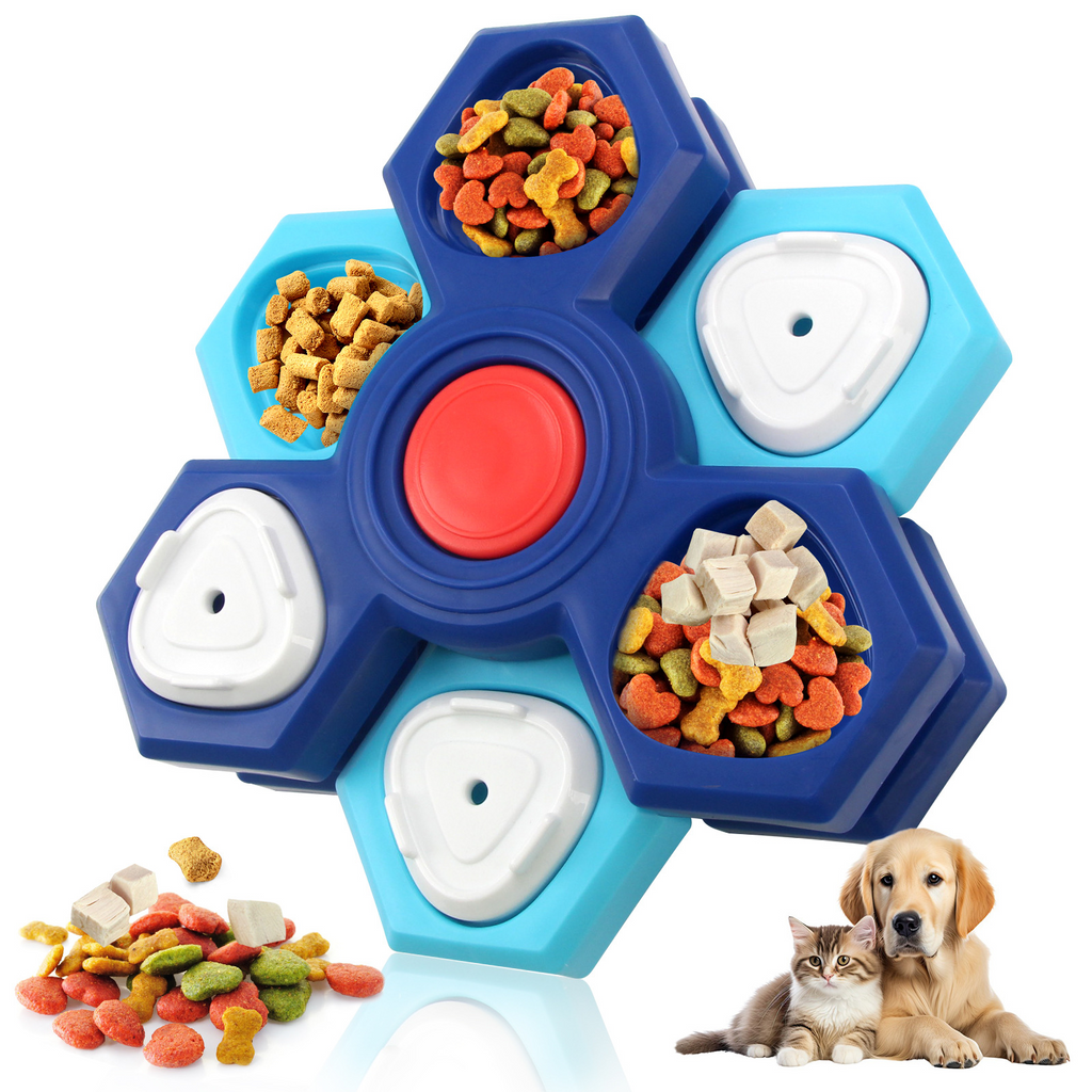 Interactive Dog Treat Puzzle Toy