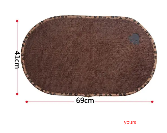 Tapis pour gamelles, antidérapant et lavable pour chats et chiens
