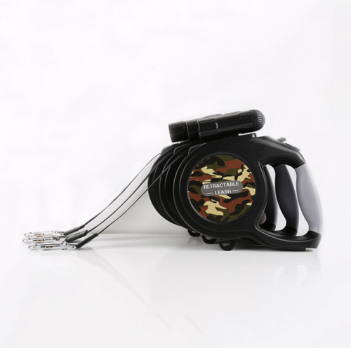 8 m Retractable Dog Leash with Flashlight