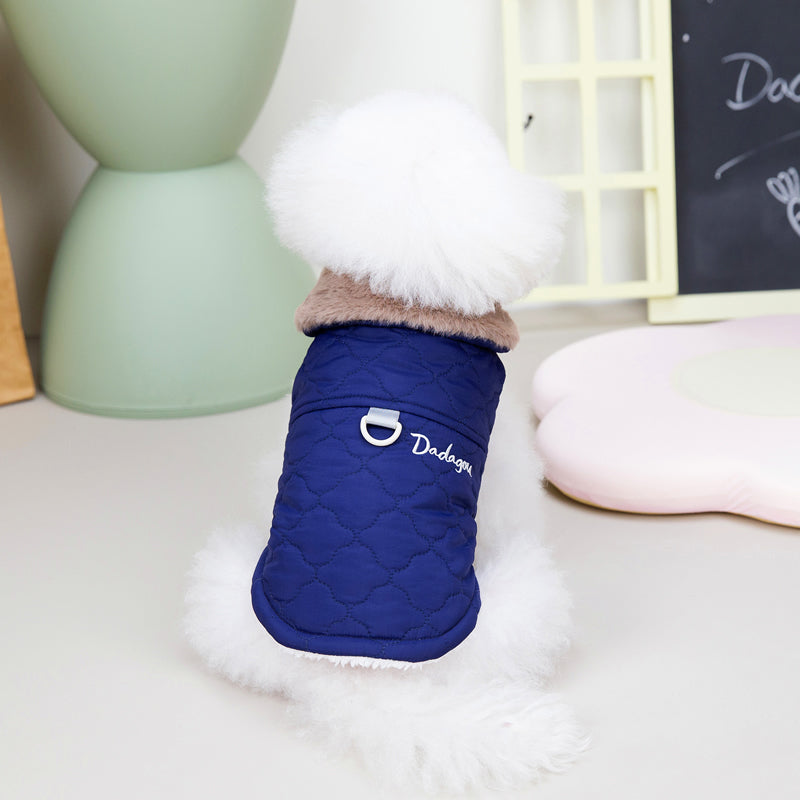 Manteau en coton et gilet pour petits chiens en automne/hiver