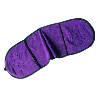 Serviette de bain ultra-absorbante en microfibre pour chiens et chats