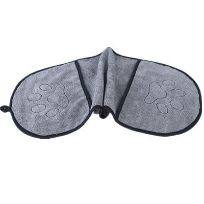 Serviette de bain ultra-absorbante en microfibre pour chiens et chats