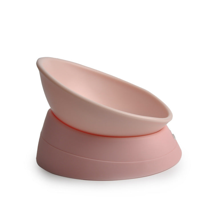 Gamelle antidérapante pour chat à angle réglable pour chats à face plate