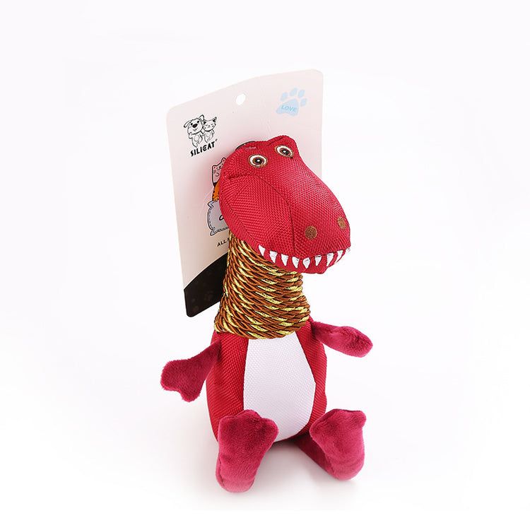Jouet pour chien en peluche Dinosaure avec fonctions sonores et à mâcher