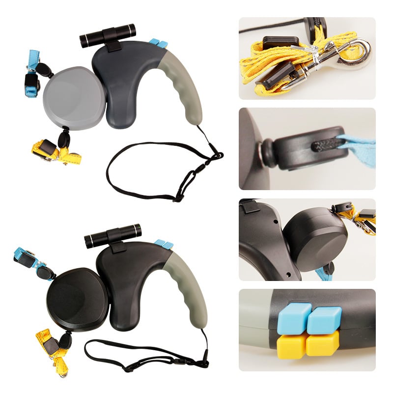 Laisse double pour chien – accessoire de promenade