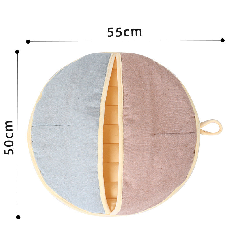 Lit et sac de couchage 2-en-1 pour chat