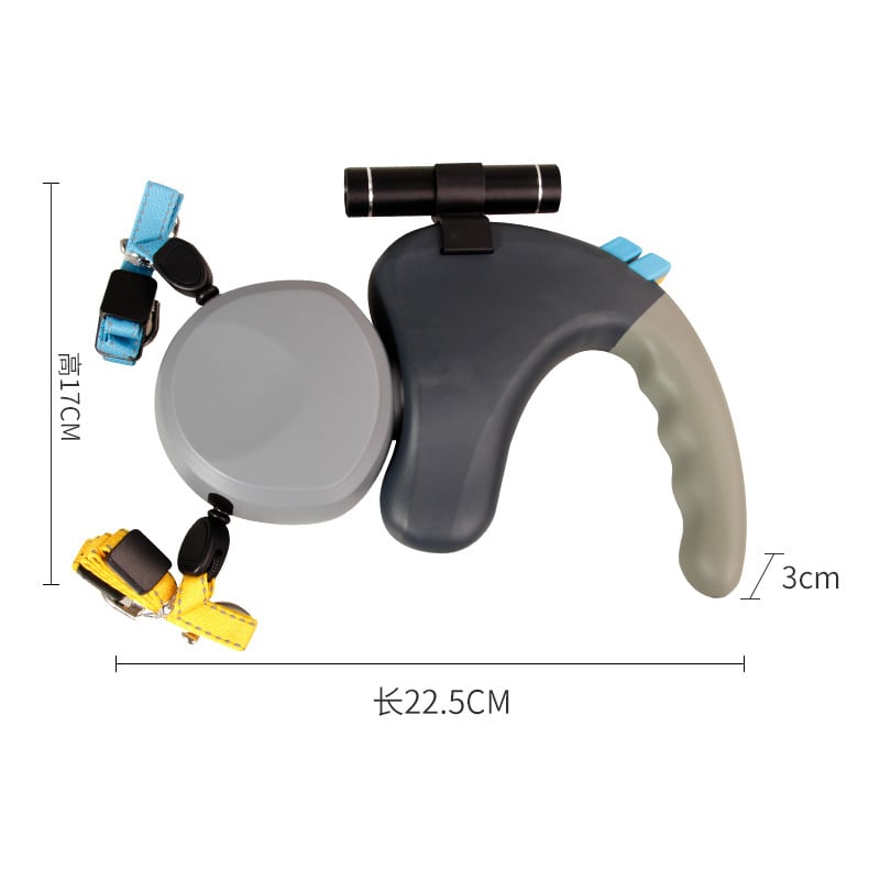 Laisse double pour chien – accessoire de promenade