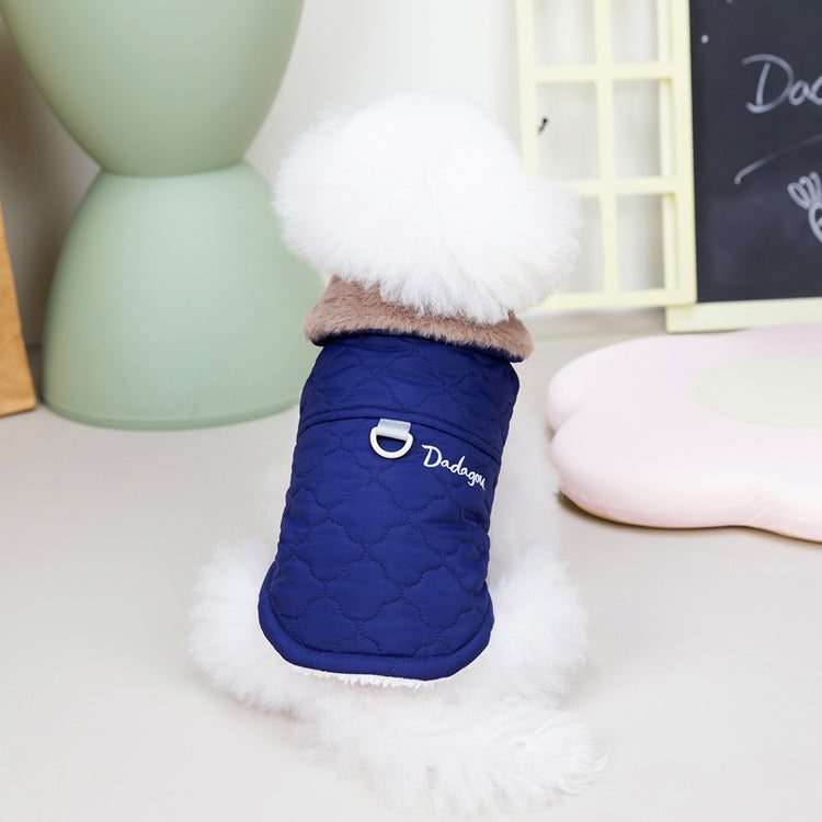 Manteau en coton et gilet pour petits chiens en automne/hiver