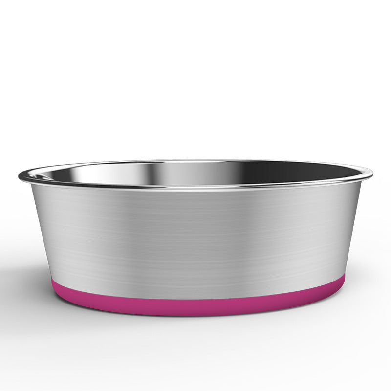 Gamelle antidérapante en inox pour chiens moyens et grands