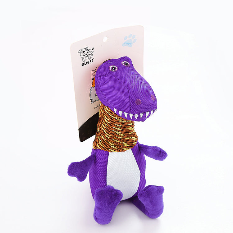 Jouet pour chien en peluche Dinosaure avec fonctions sonores et à mâcher