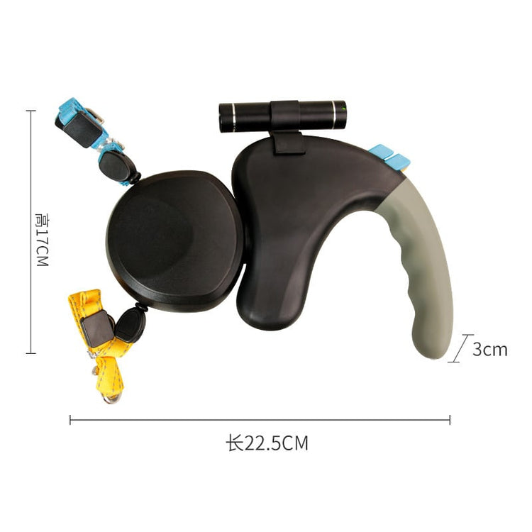 Laisse double pour chiens, 3 m