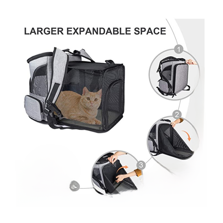 Sac à dos extensible et portable pour chats et chiens