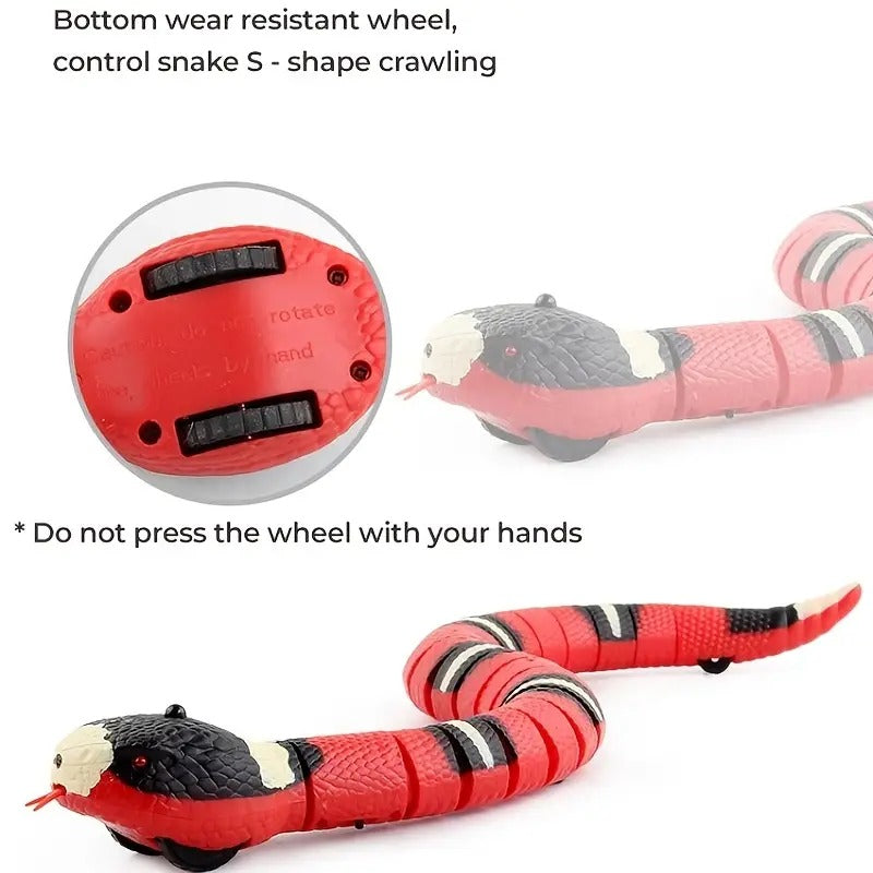 Jouet serpent interactif rechargeable USB pour chats - Amusant sans fin