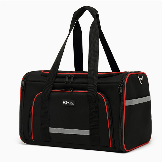 Sac de transport pliable à bandoulière pour animaux de compagnie