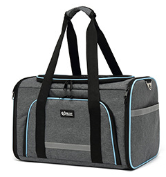 Sac de transport pliable à bandoulière pour animaux de compagnie