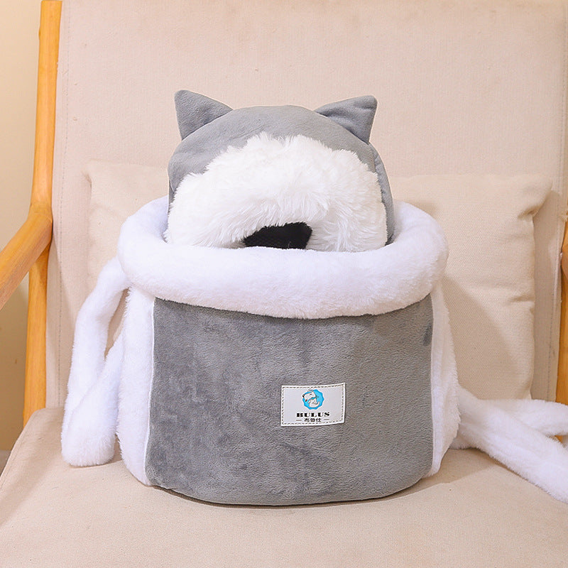 Sac à dos et lit d’intérieur 2 en 1 pour chat