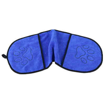 Serviette de bain ultra-absorbante en microfibre pour chiens et chats